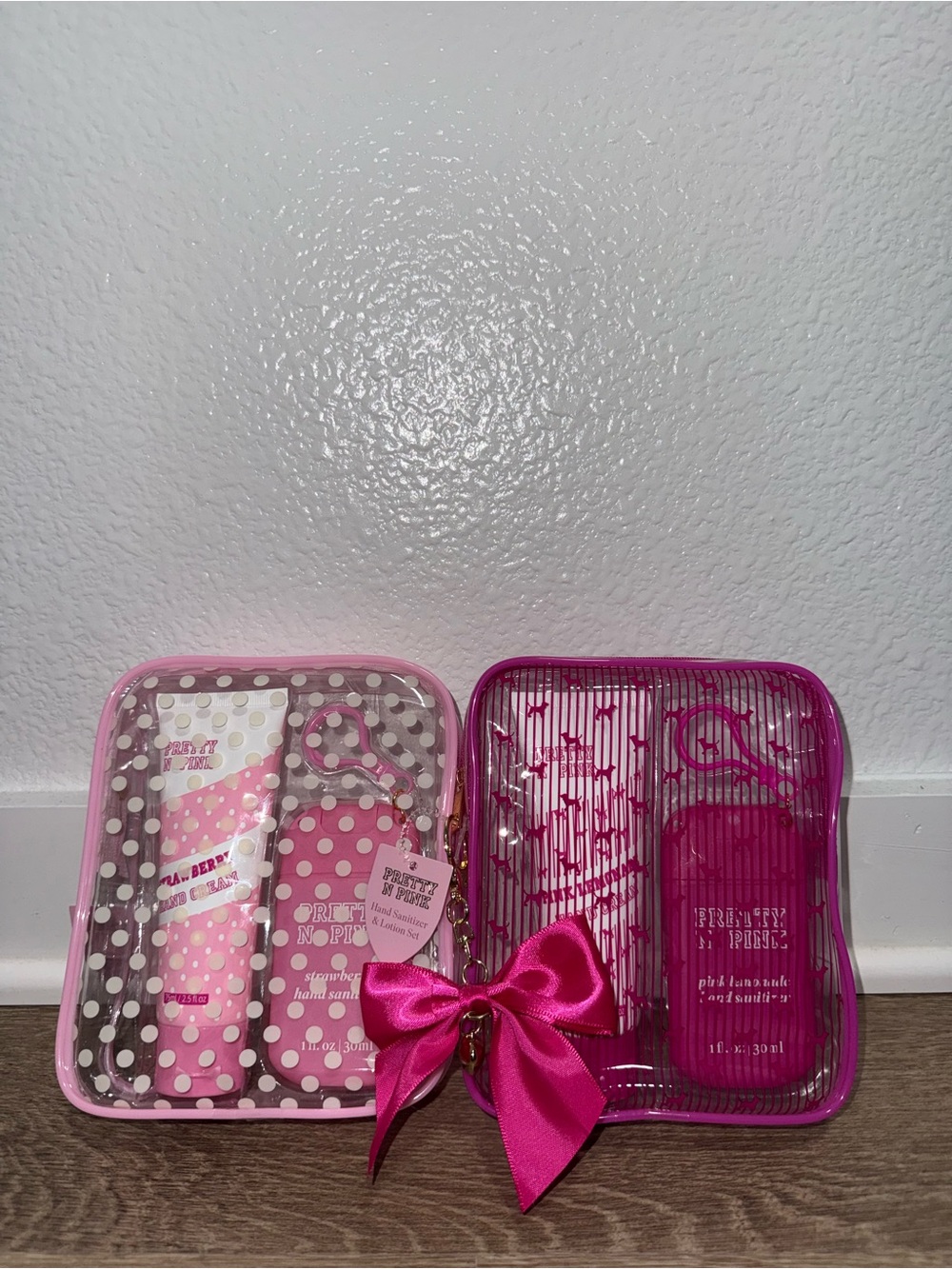 Pretty N Pink Hand Cream & Sanitizer Set Duo